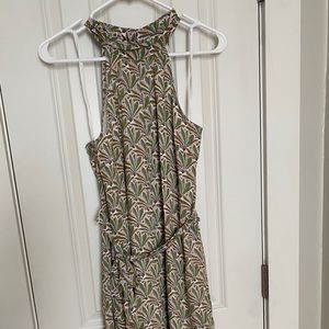 Anthropologie Palm Leaf Romper